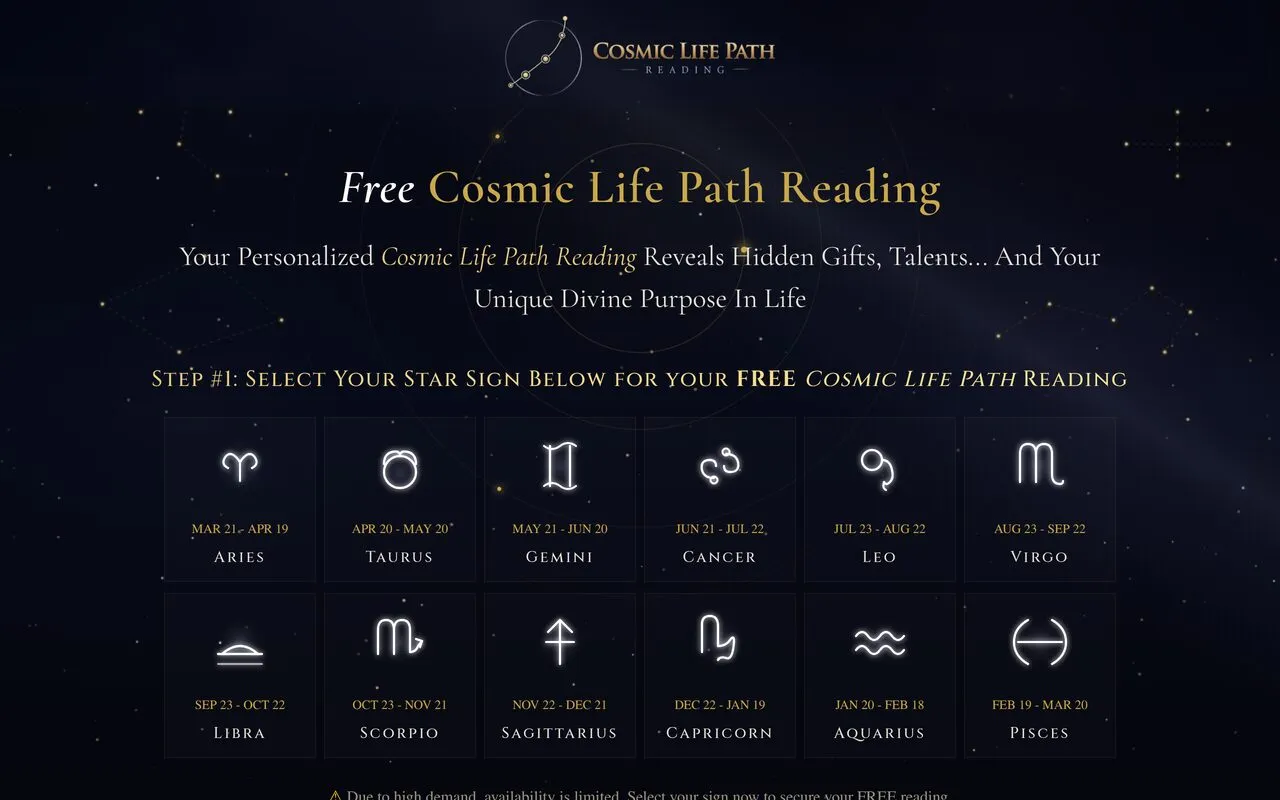 Cosmic Life Path Reading