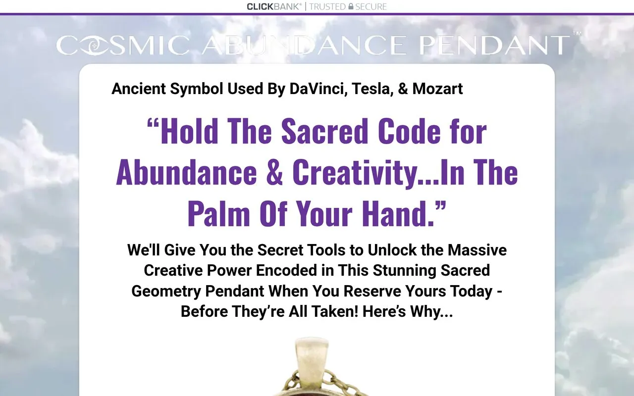 Sacred Geometry Manifestation Pendant