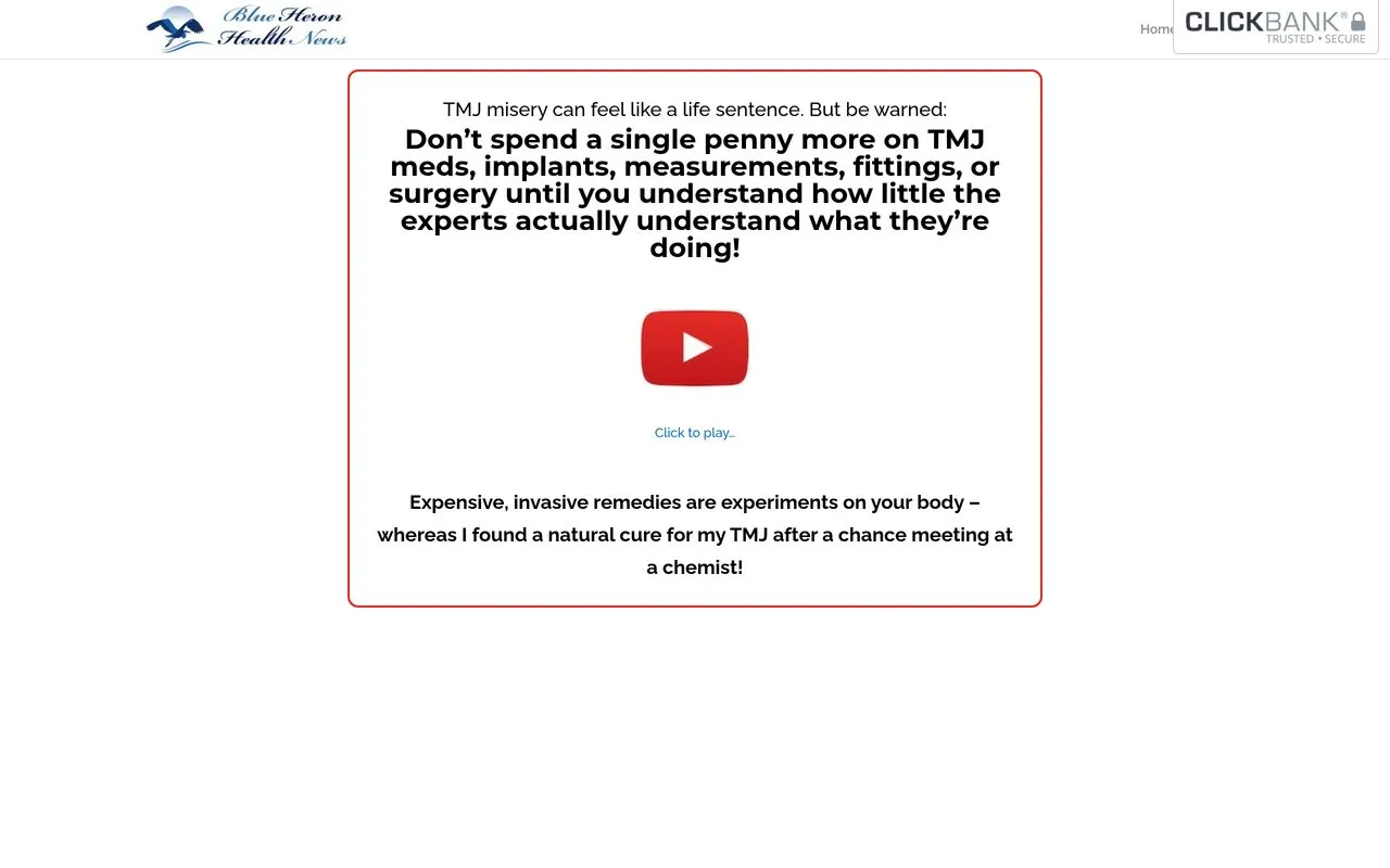 The TMJ Solution (Blue Heron Health News)