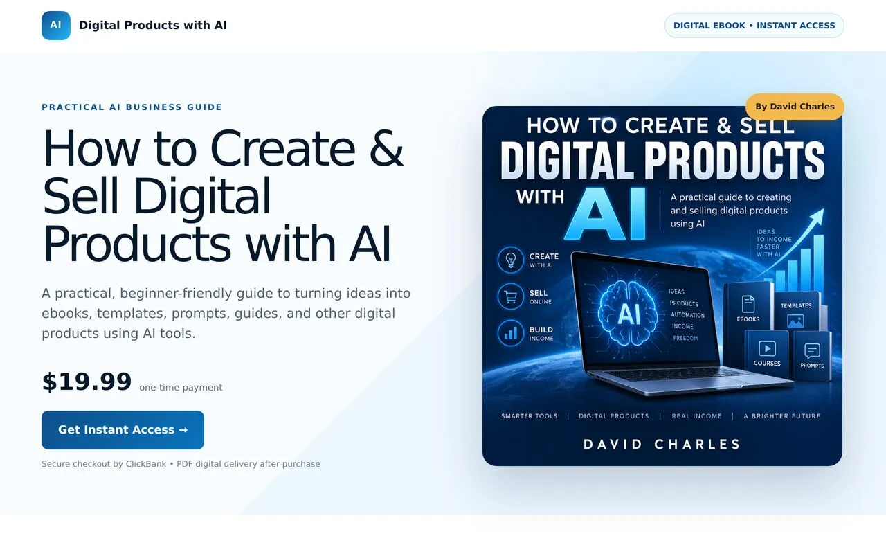 How to Create & Sell Digital Products with AI