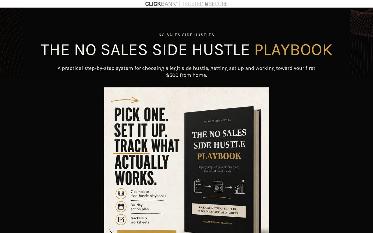 The No Sales Side Hustle Playbook
