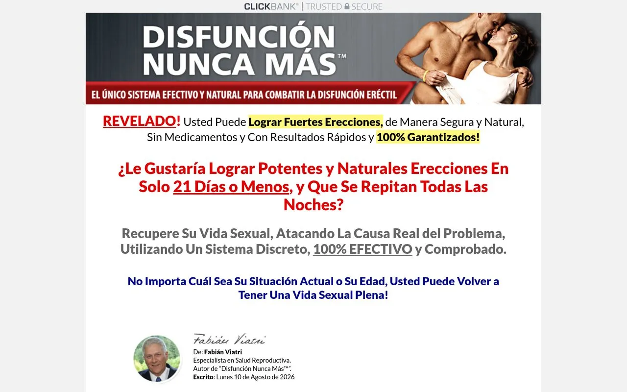 Disfunción Nunca Más