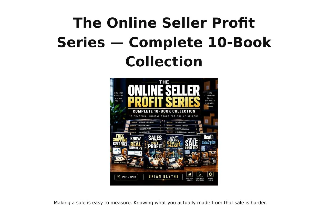 The Online Seller Profit Series (10-Book Collection)