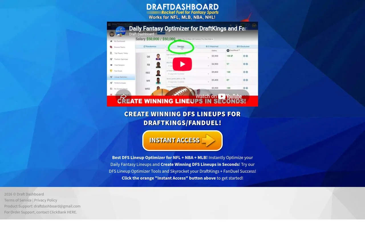 Draft Dashboard
