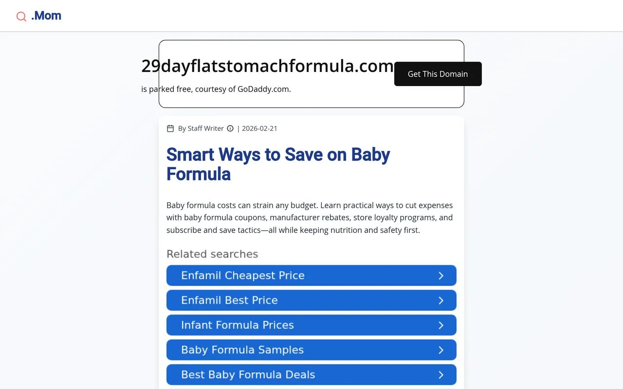 29 Day Flat Stomach Formula