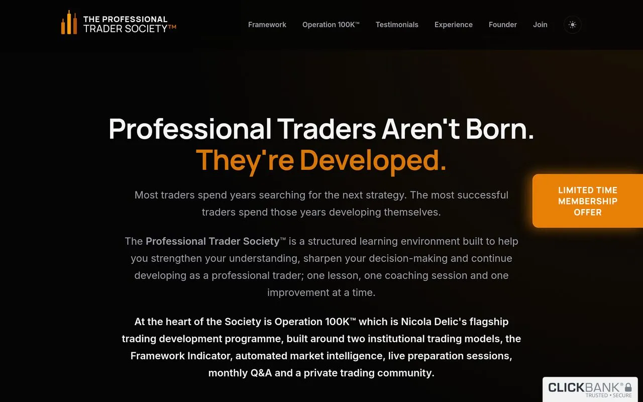 The Professional Trader Society