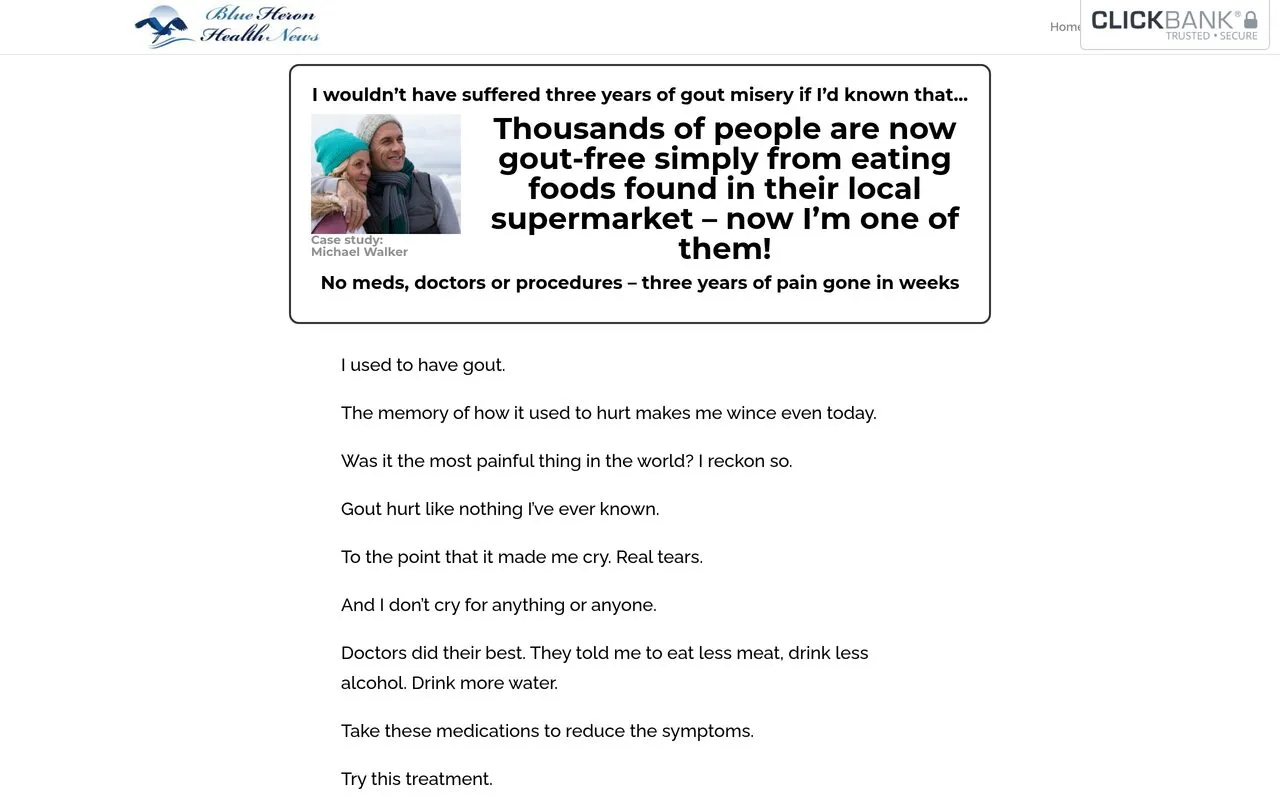 The End of Gout (Blue Heron Health News)