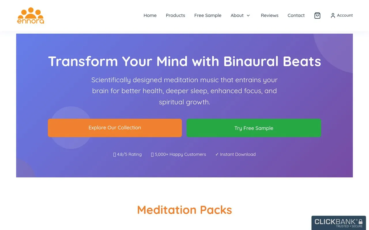 Ennora Binaural Beats Meditation Music