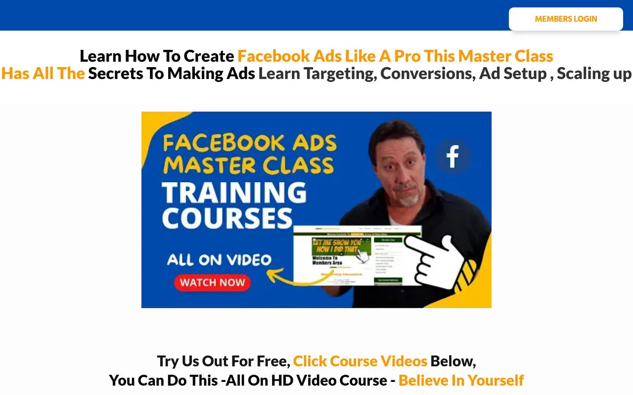 Facebook Ads Pro Master Class