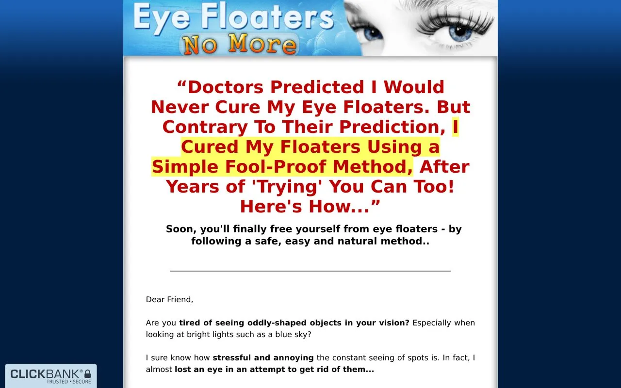 Eye Floaters No More