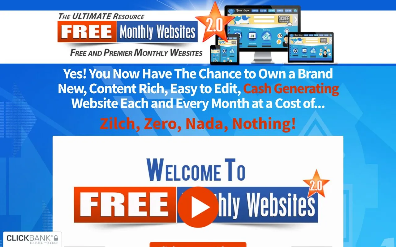 Free Monthly Websites