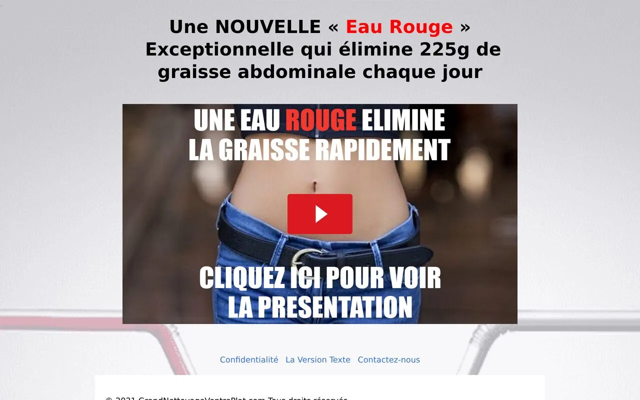 Le Grand Nettoyage Pour Un Ventre Plat