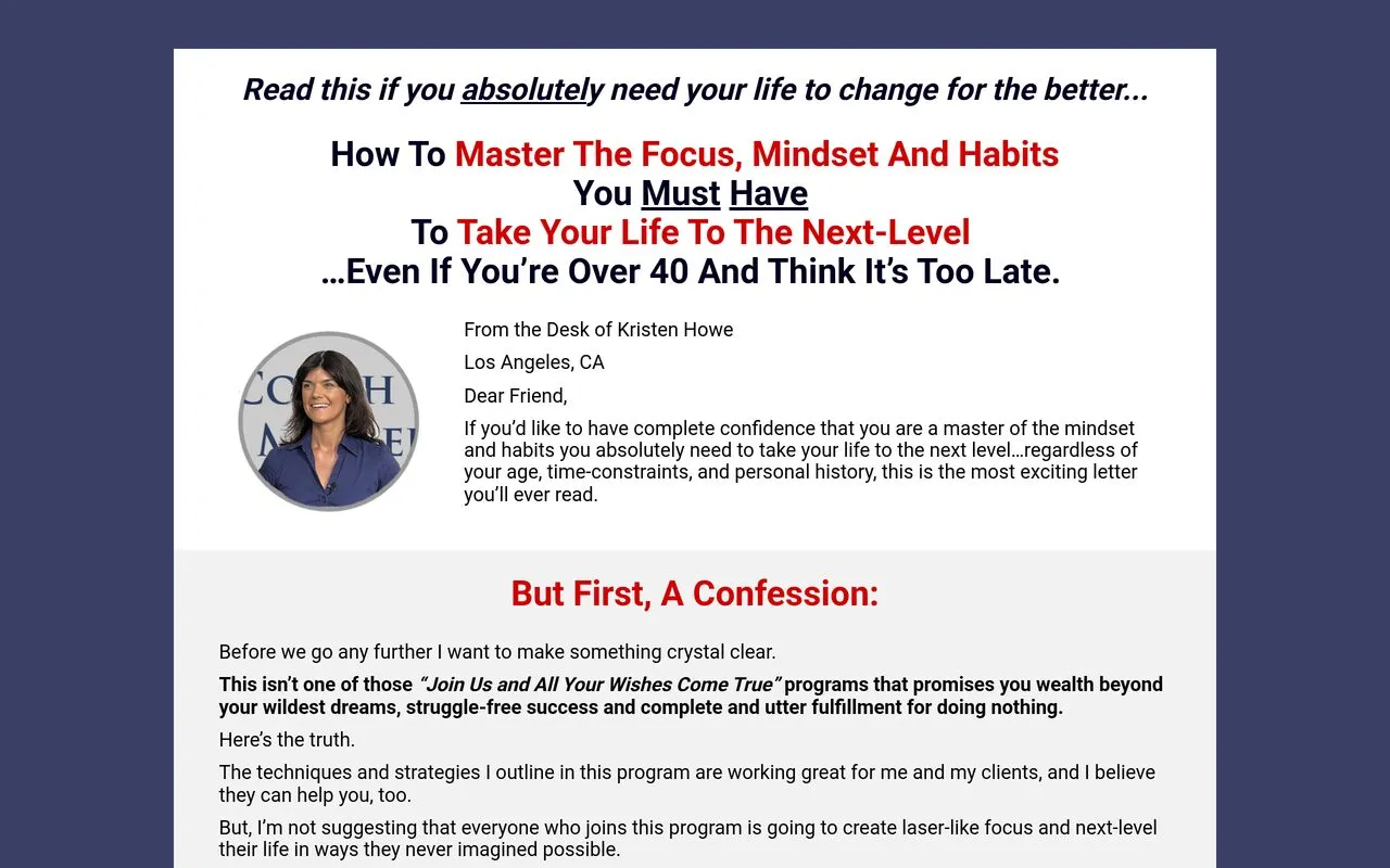 VIP Coaching with Kristen Howe