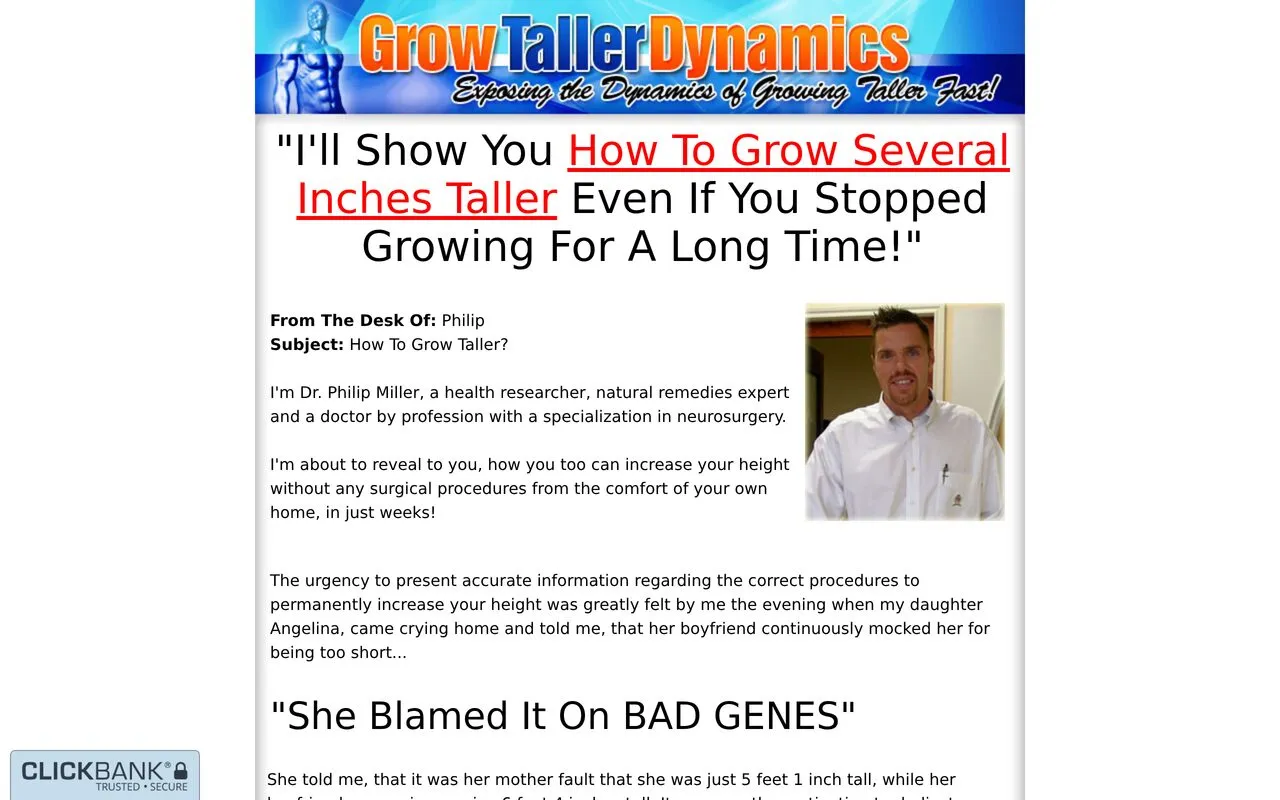 Grow Taller Dynamics