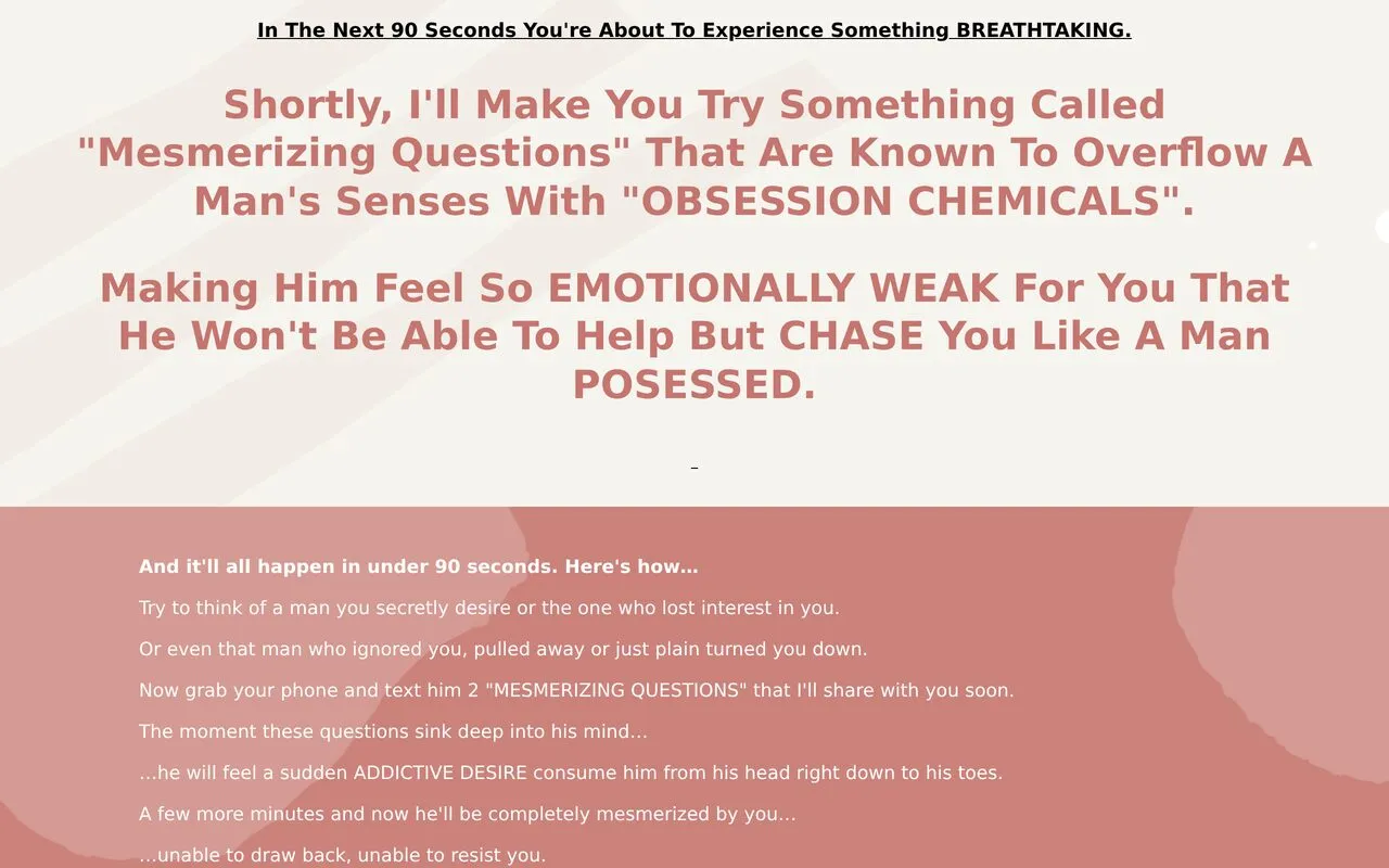 Mesmerizing Questions (The Guy Magnet System)