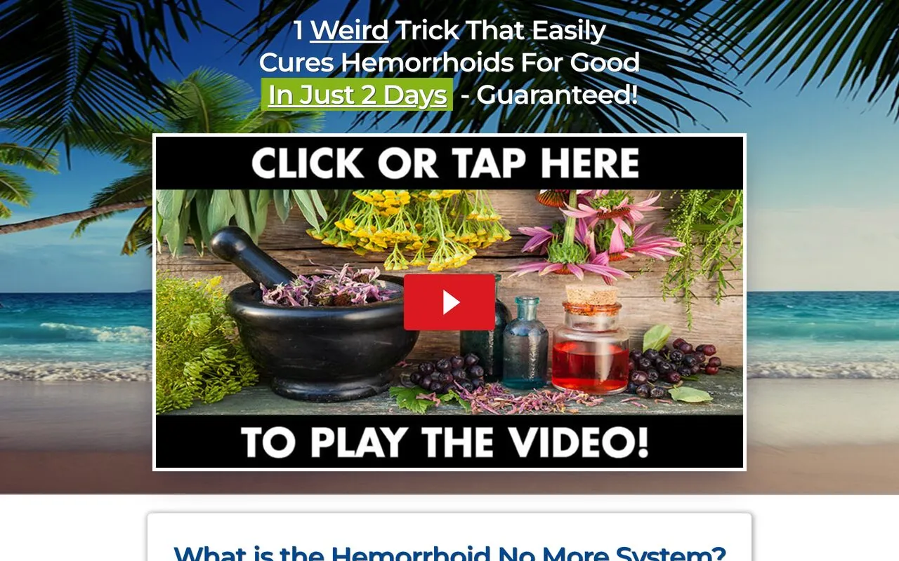 Hemorrhoid No More