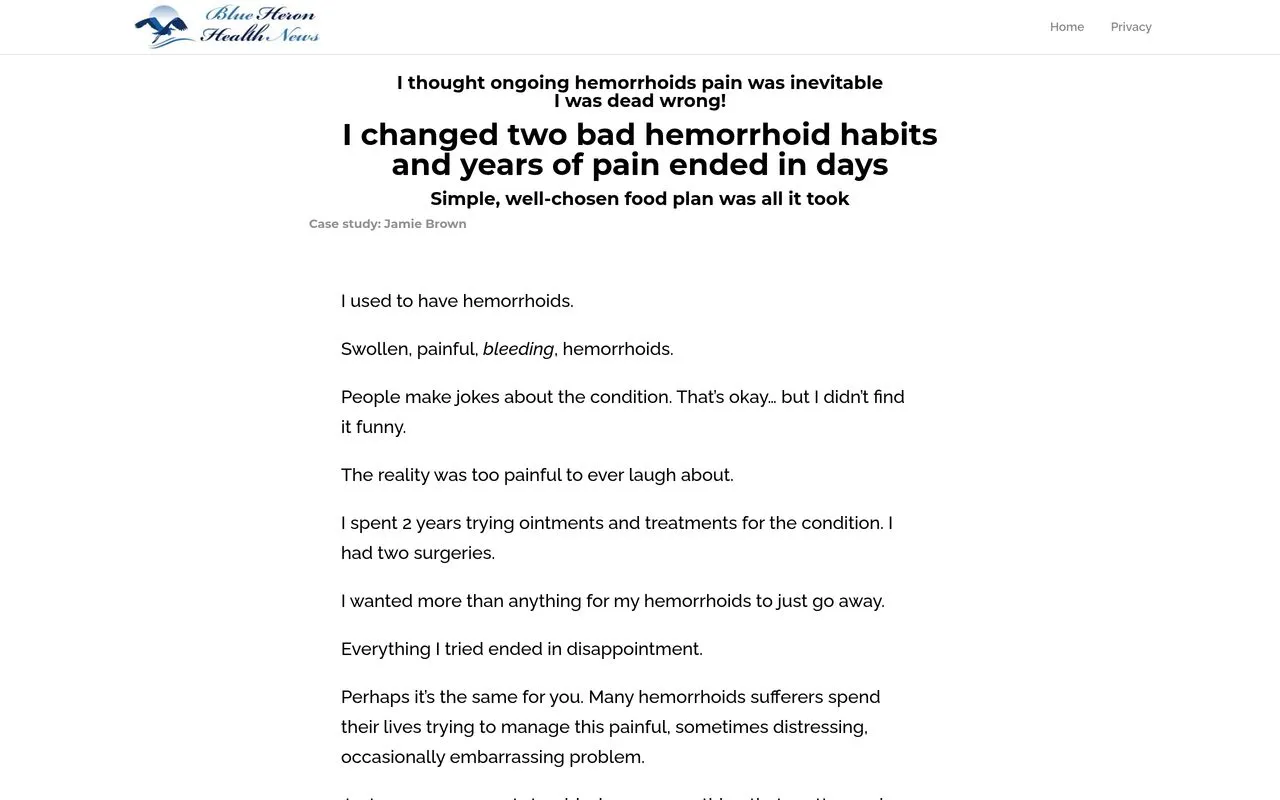 Hemorrhoids Healing Protocol (Blue Heron Health News)