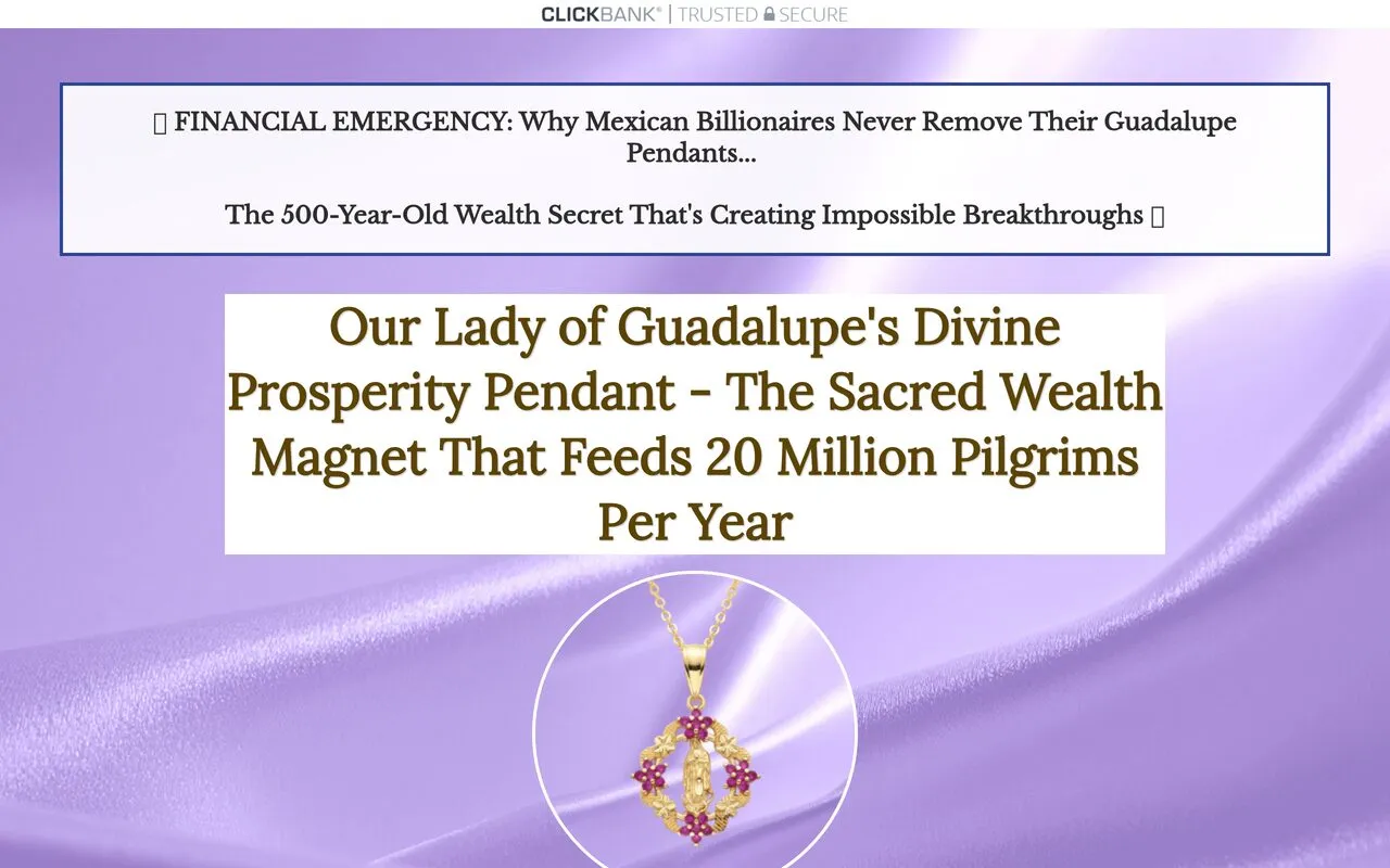 Our Lady of Guadalupe Pendant