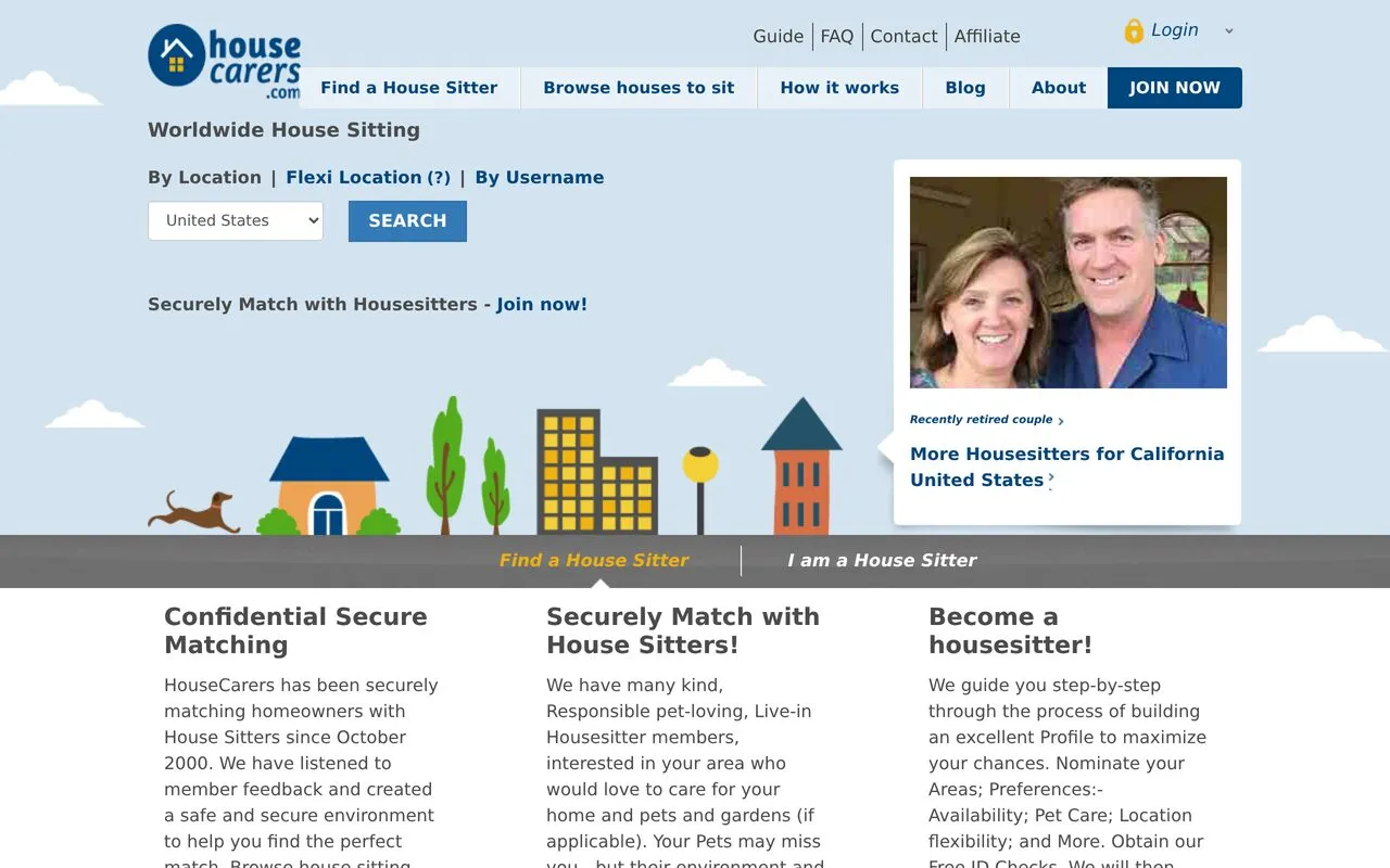 Housecarers.com House Sitting Membership