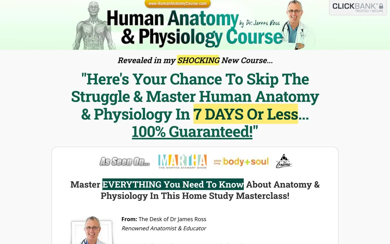 Human Anatomy and Physiology Home Study Course