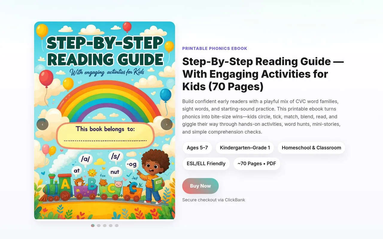 Step-By-Step Reading Guide (70-Page Printable eBook)