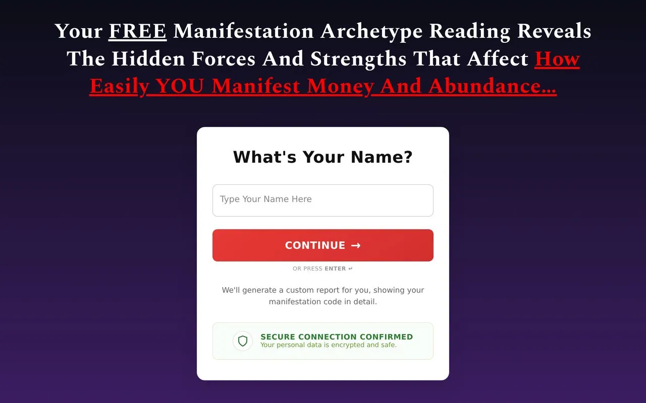 Your Personalized Manifestation Code Reading