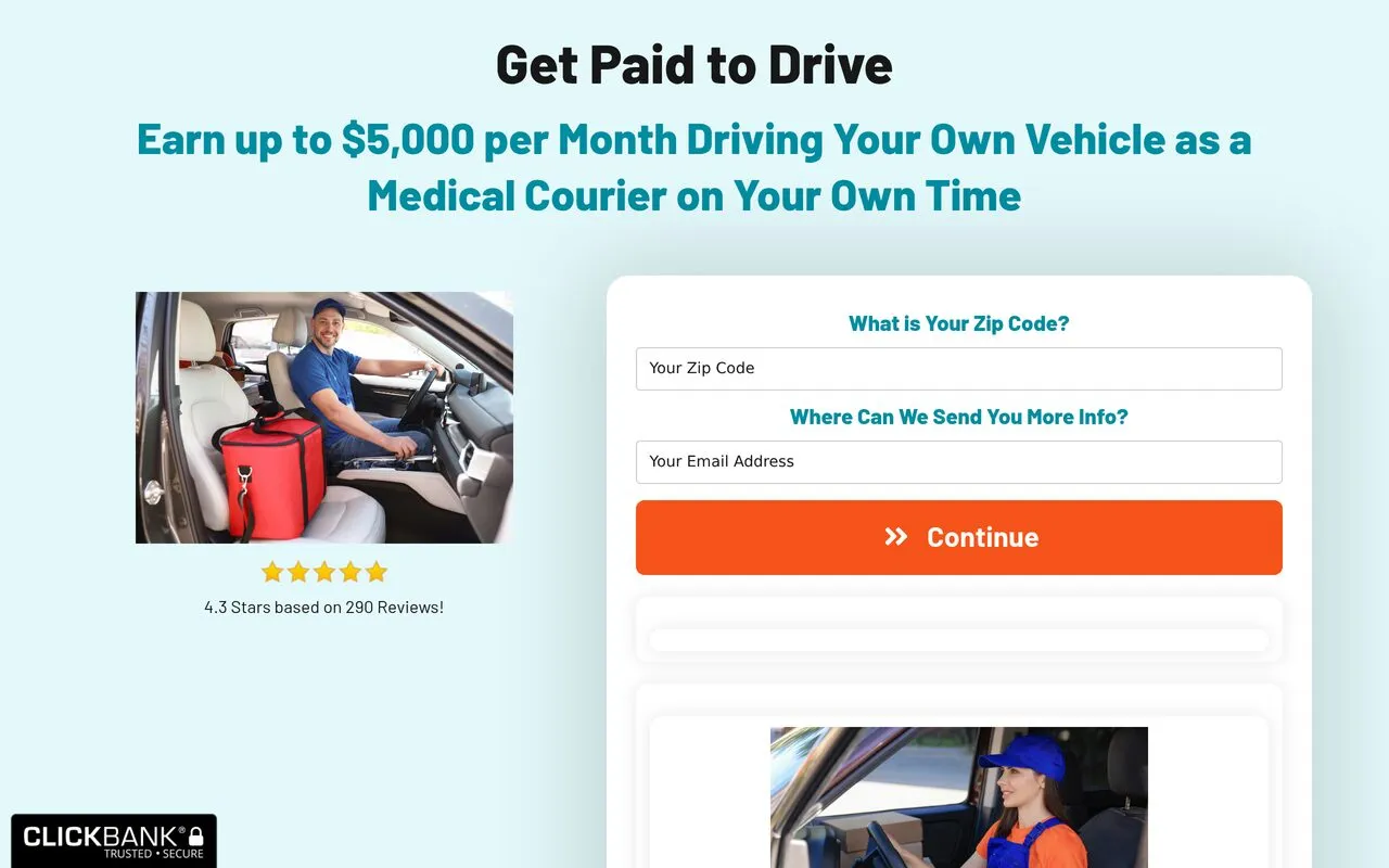 Medical Courier Cash