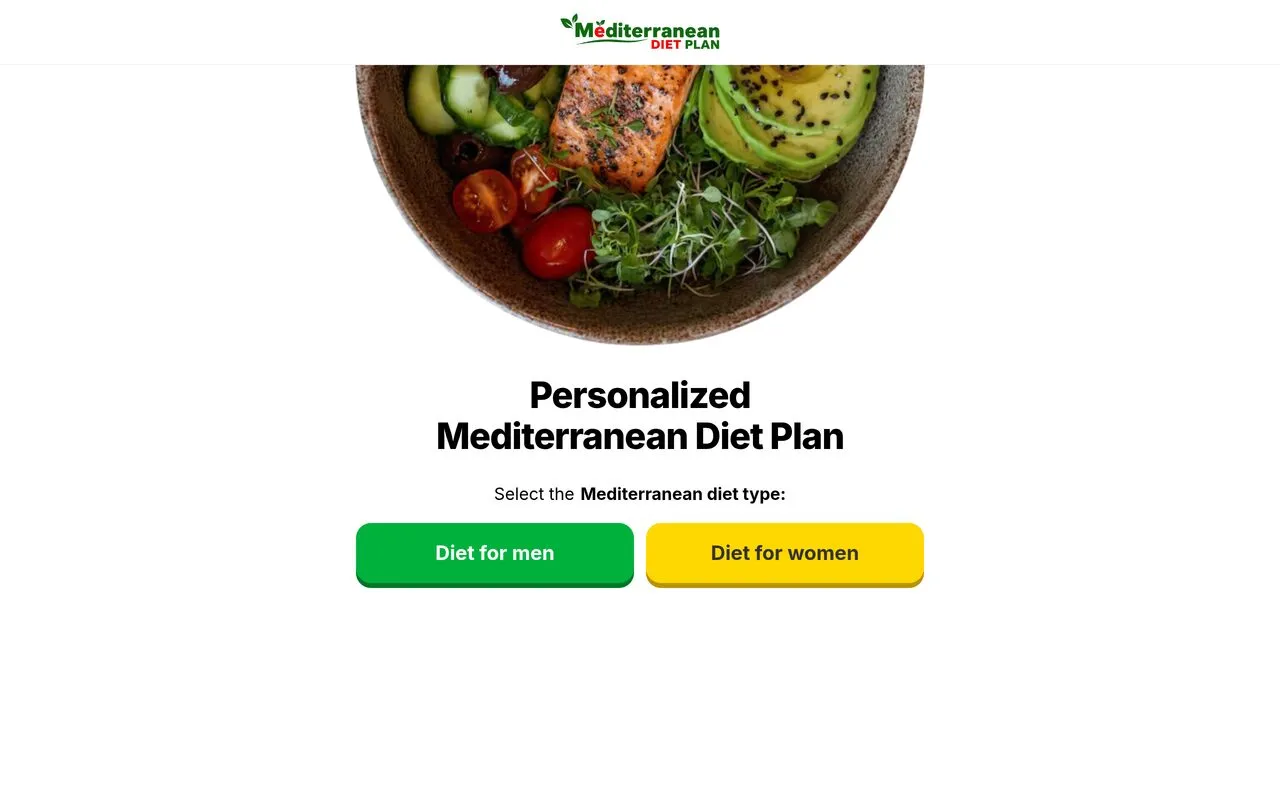 Personalized Mediterranean Diet Plan