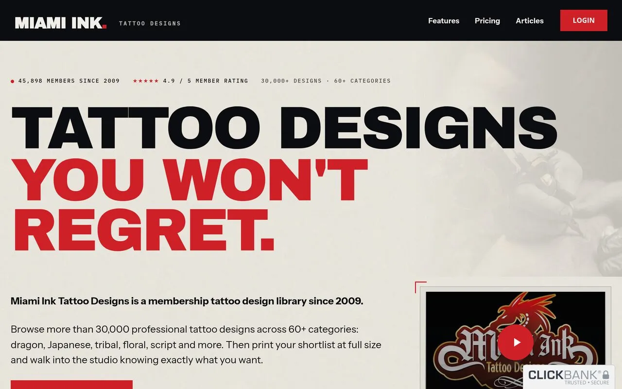 Miami Ink Tattoo Designs (membership library)