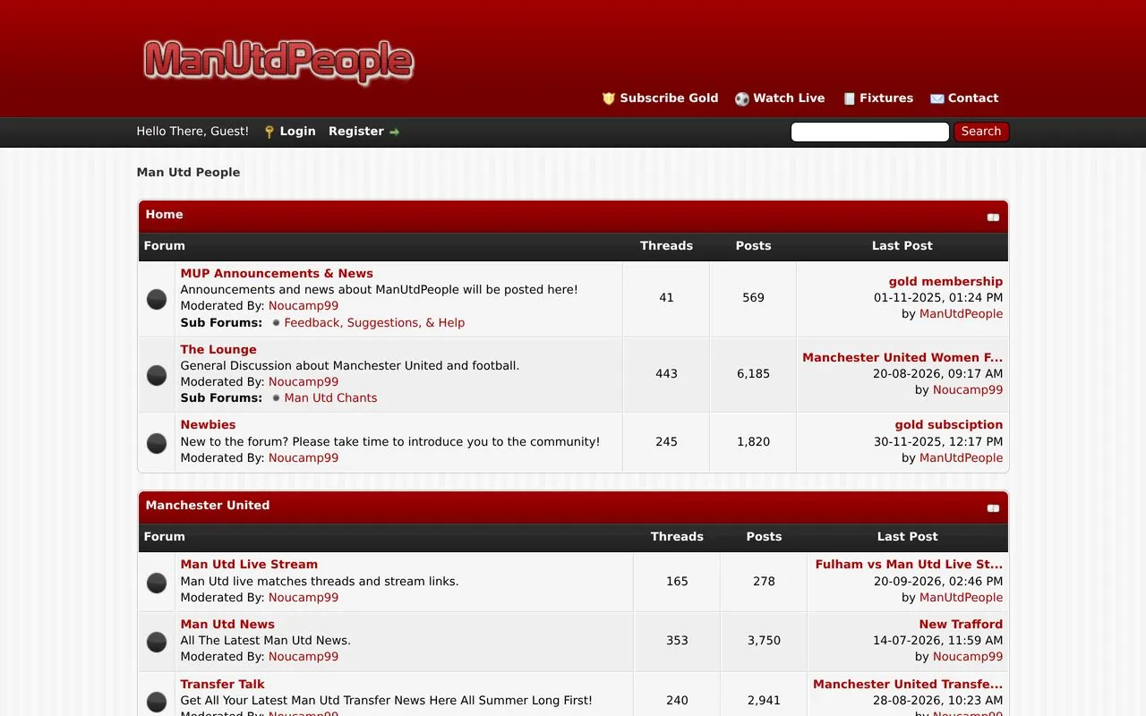 Man Utd People Gold Membership