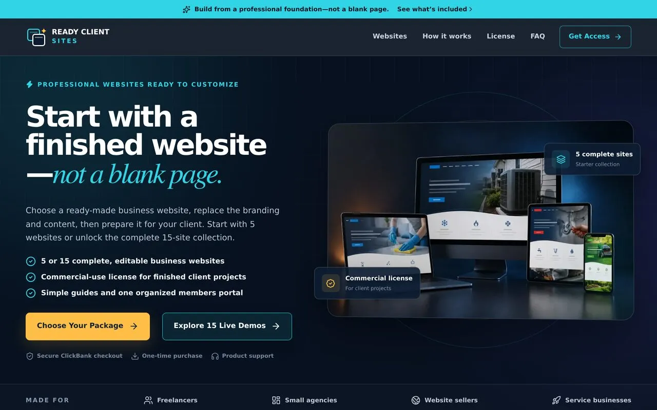 Ready Client Sites