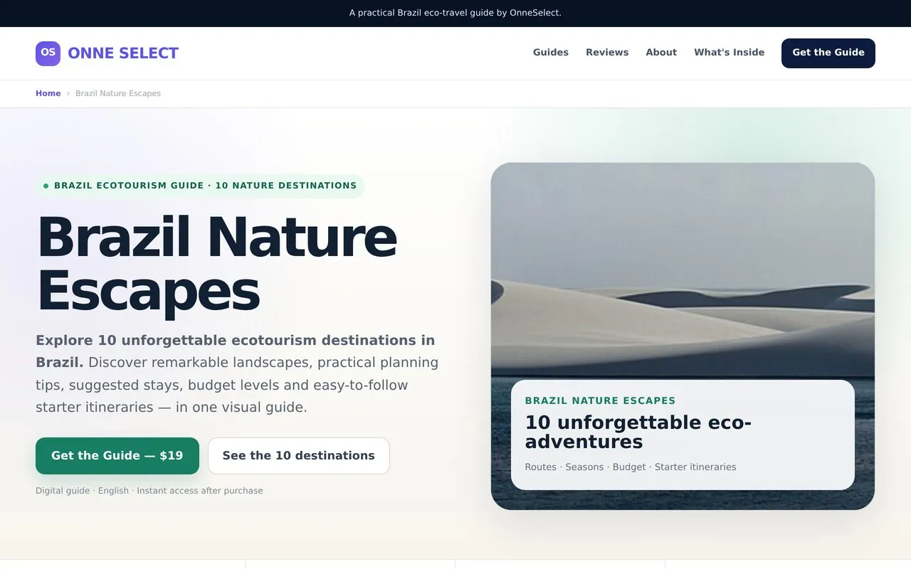 Brazil Nature Escapes (OnneSelect)