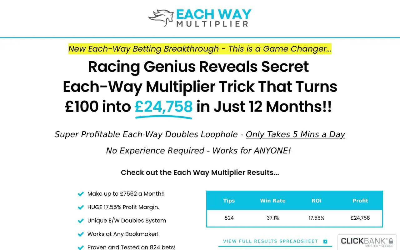 Each Way Multiplier (Pete Thompson)