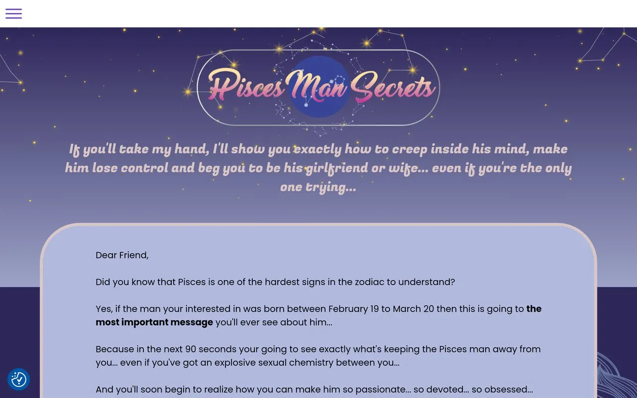Pisces Man Secrets by Anna Kovach