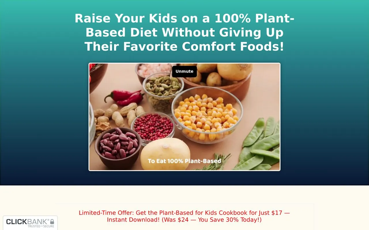 Plant-Based For Kids Cookbook