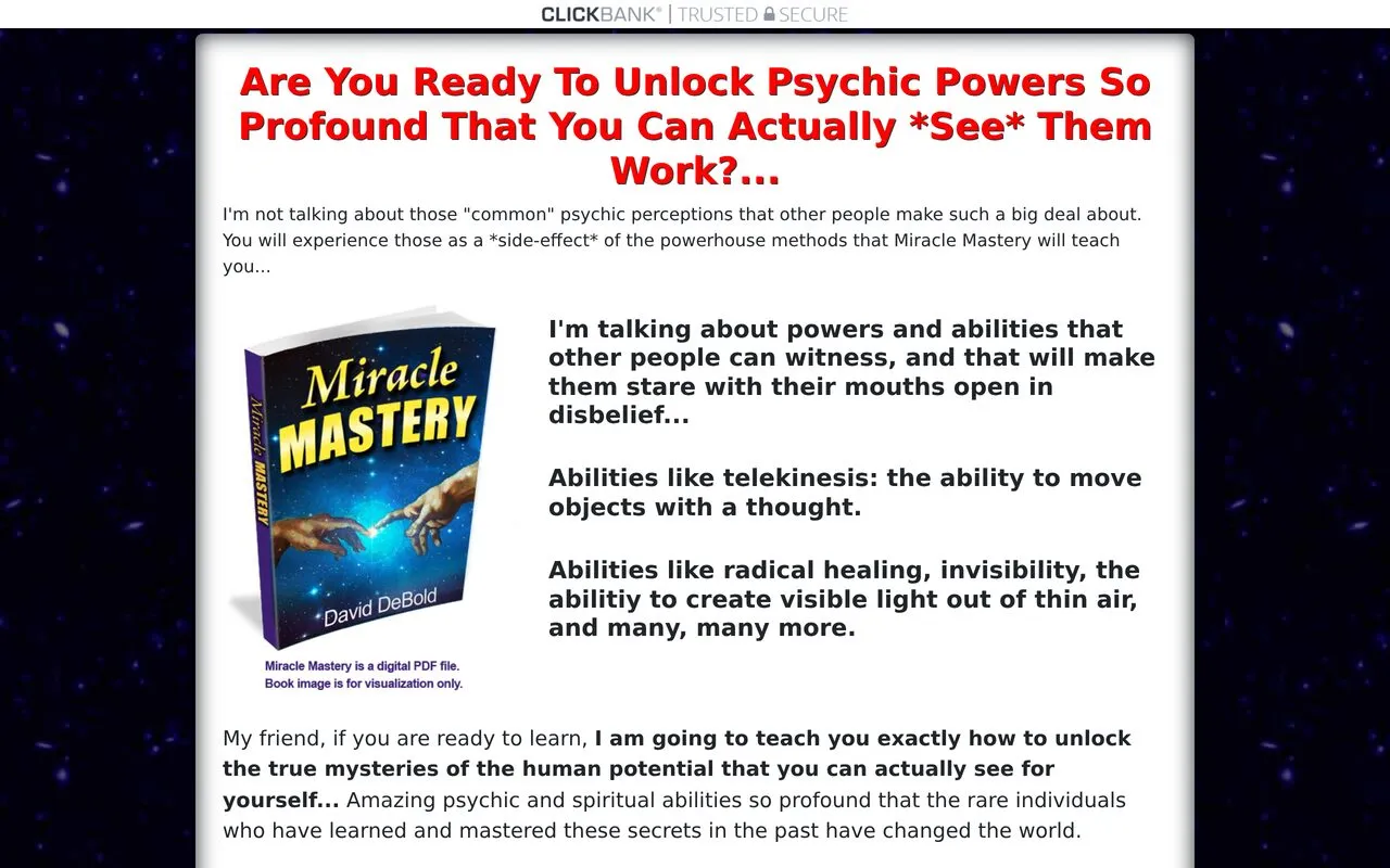 Miracle Mastery by Dave DeBold