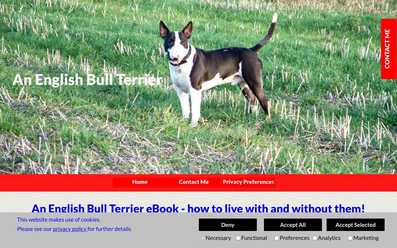 An English Bull Terrier eBook