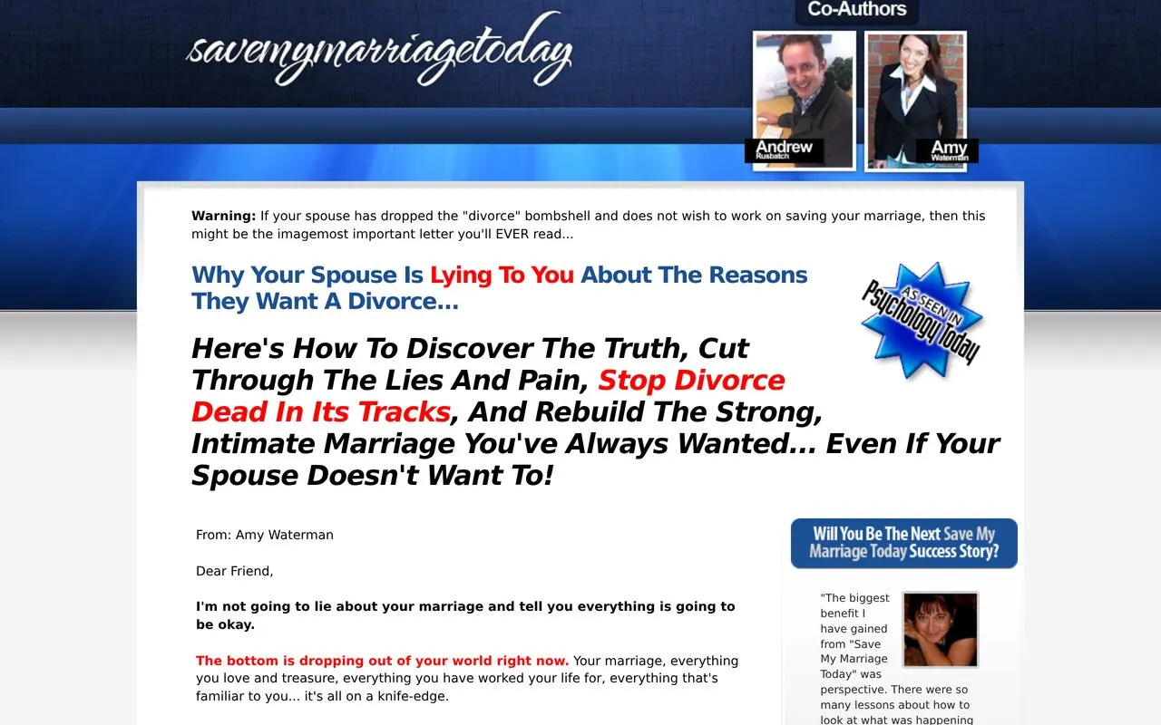 Save My Marriage Today