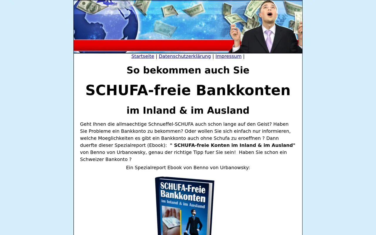 SCHUFA-freie Konten im Inland & im Ausland