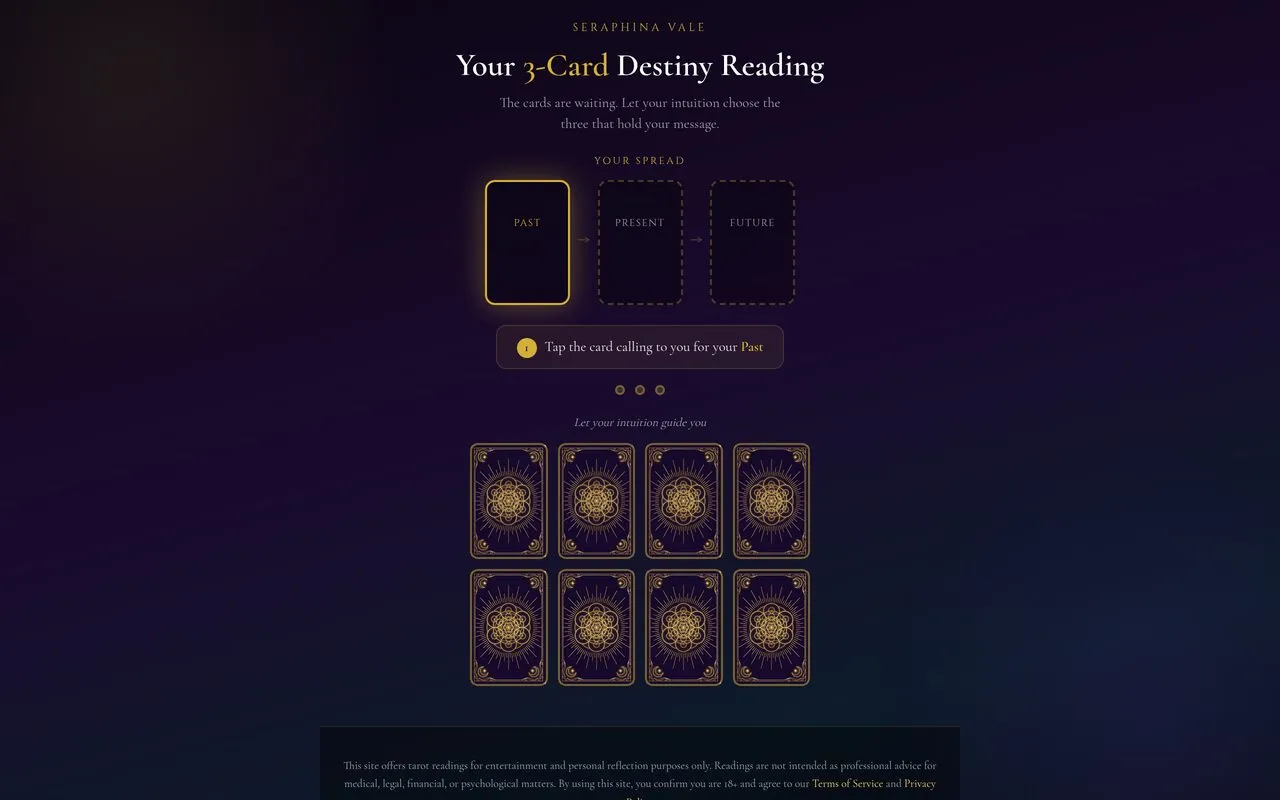 Seraphina Tarot: 3-Card Destiny Reading