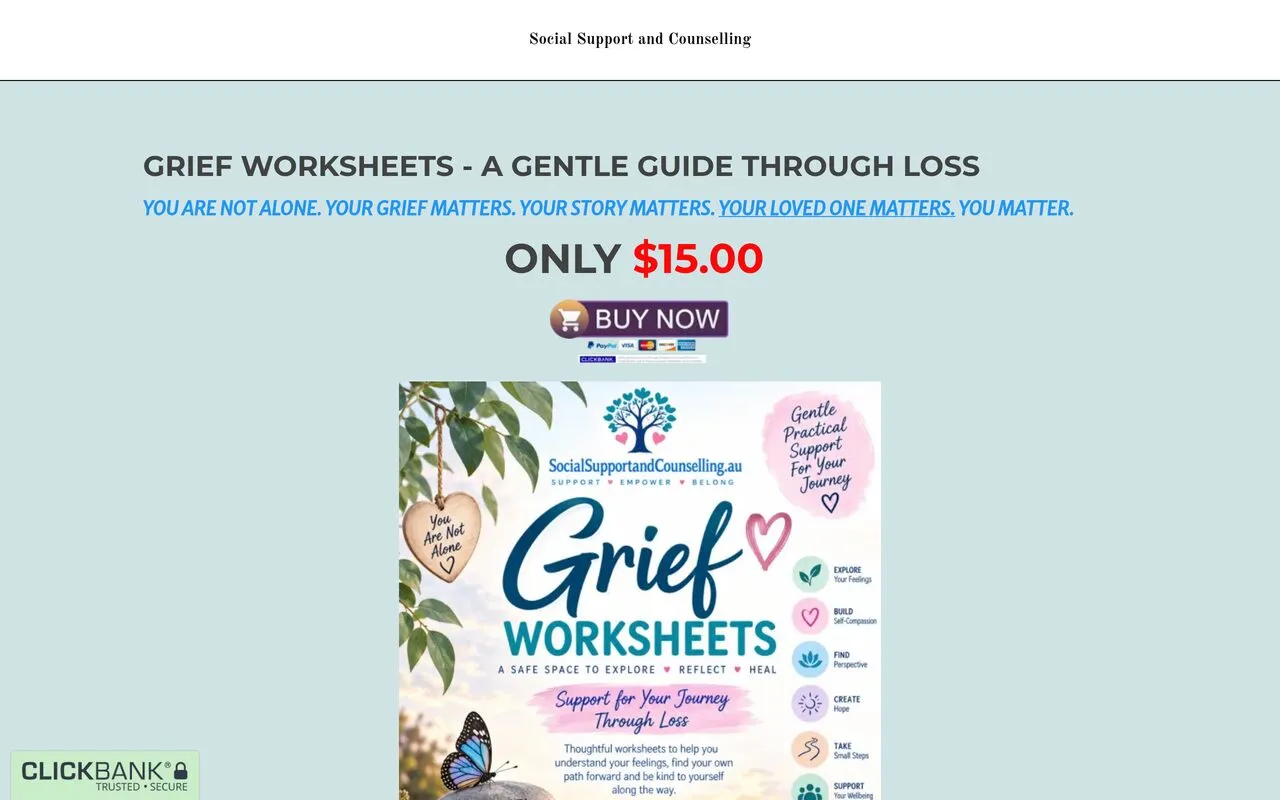 Grief Worksheets