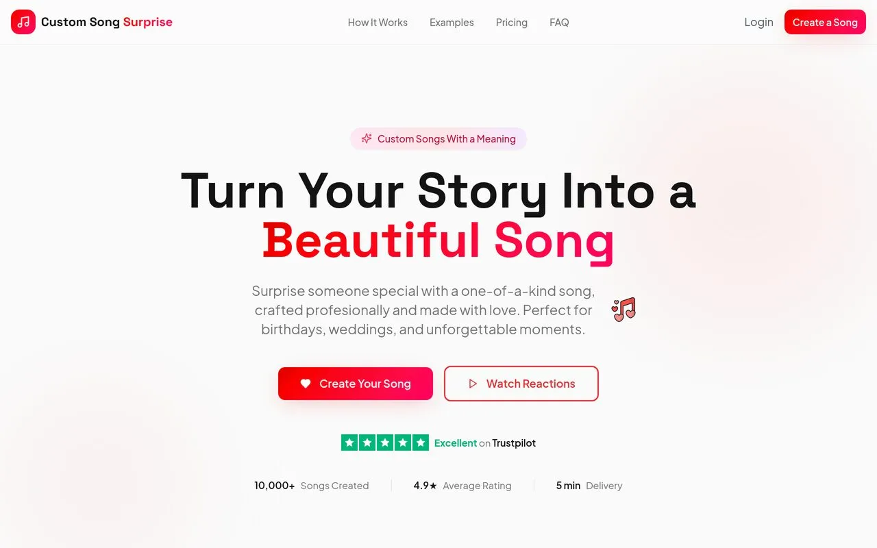Custom Song Surprise