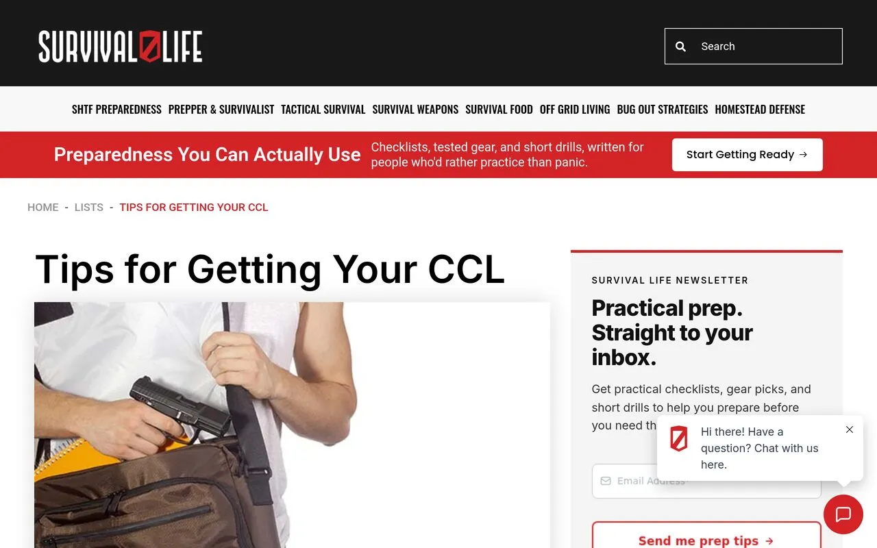 Survival Life Concealed Carry Guide