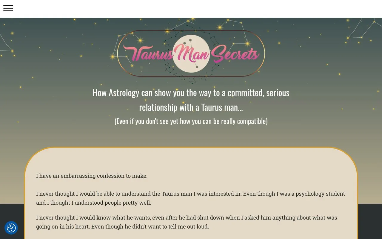 Taurus Man Secrets by Anna Kovach