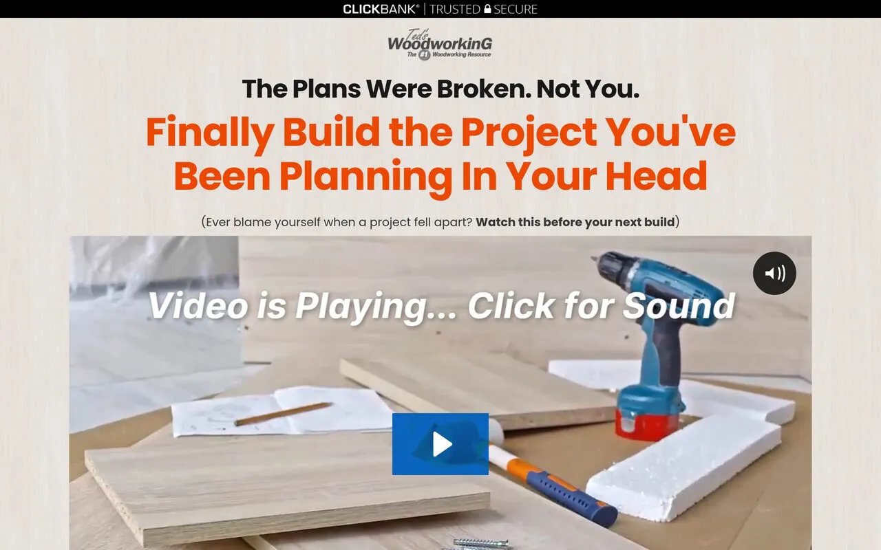 Ted's Woodworking (16,000 Plans)