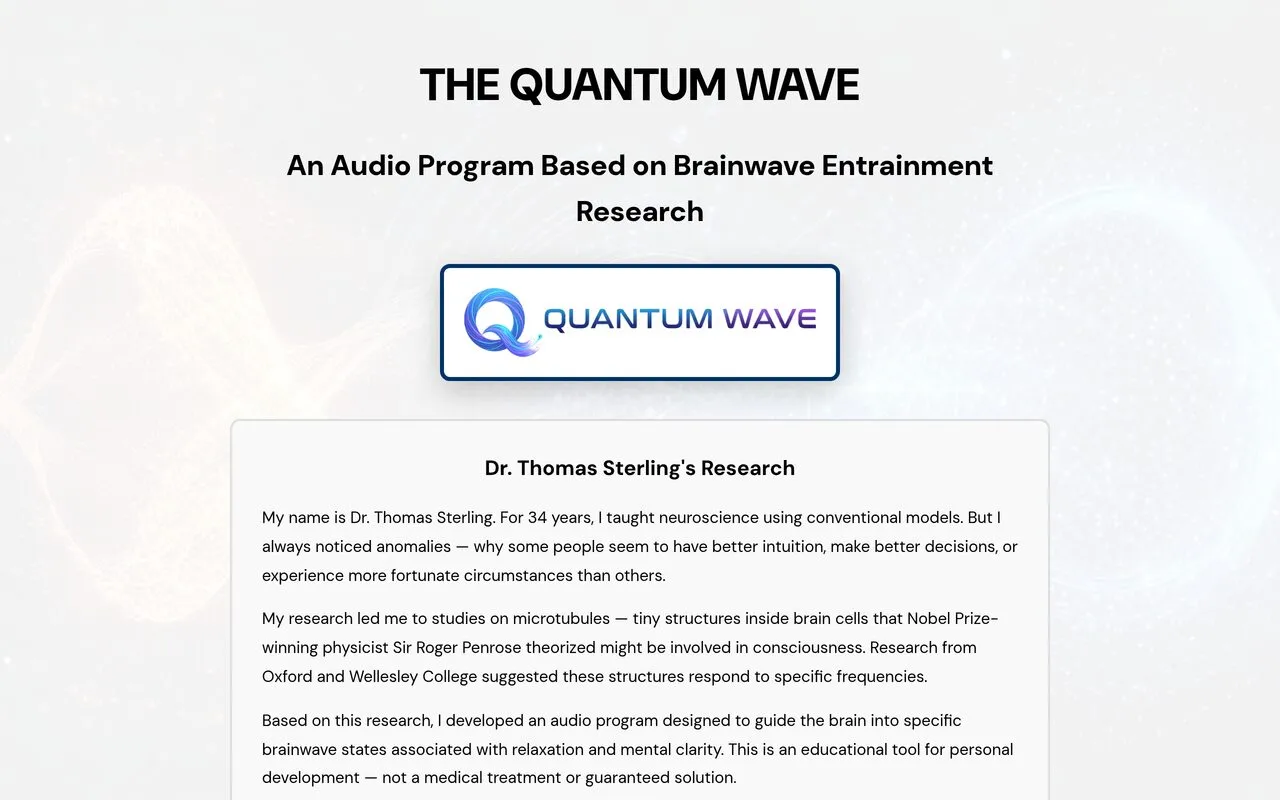 The Quantum Wave Audio Program