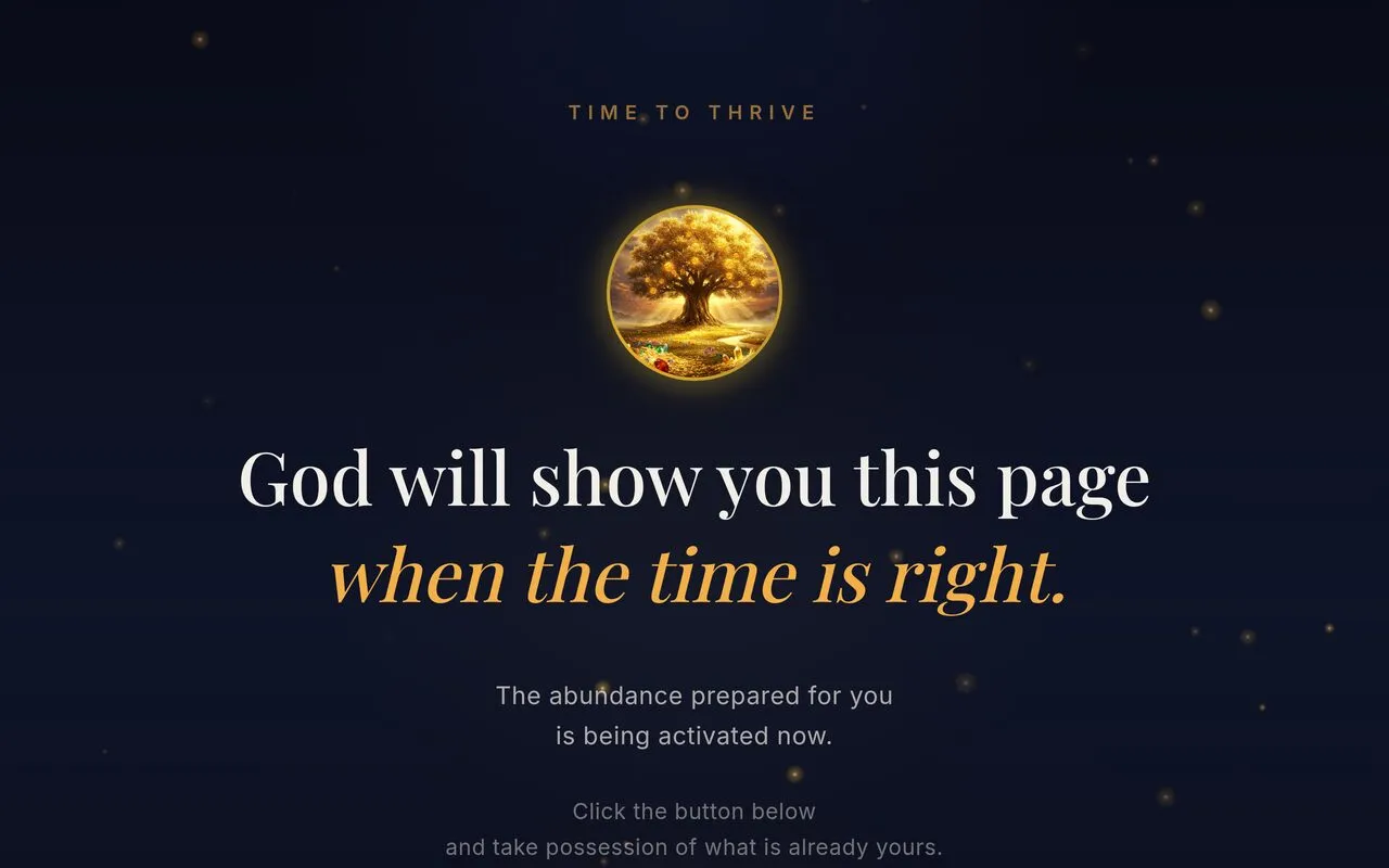 Time to Thrive