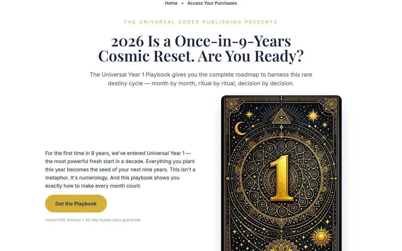 The Universal Year 1 Playbook