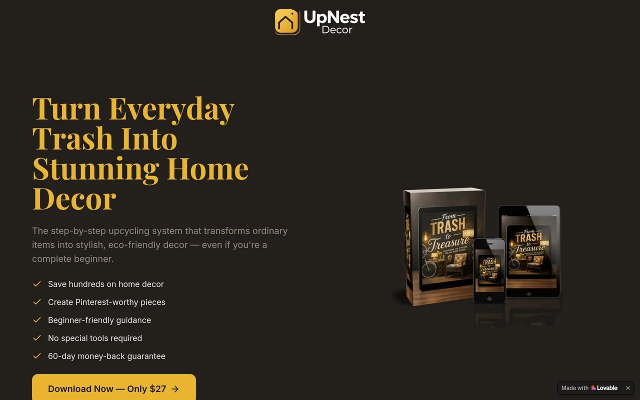 From Trash to Treasure (UpNest Decor)
