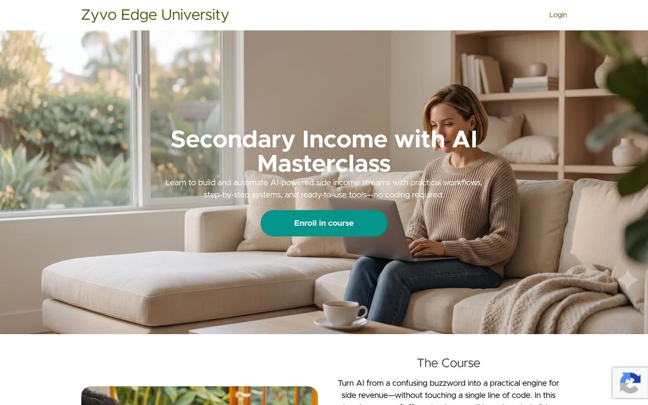 Secondary Income with AI Masterclass